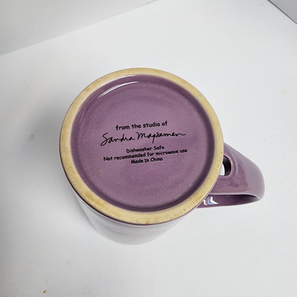 Keep Calm and Carry On Purple Ceramic Mug - Picture 6 of 6
